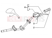 Handlebars component parts - Gilera Runner 50 Purejet
