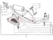 kipufogó - Gilera Runner 50 SP
