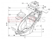 gilera 2009 Runner 50 SP -SC- Helmet huosing - Undersaddle