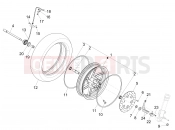 gilera 2013 Runner 50 SP Front wheel