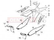 gilera 2015 Runner 50 SP Central cover - Footrests