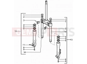 gilera 2016 Runner 50 SP Fork's components (Kayaba)