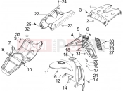 GILERA Runner 50 SP Rear cover - Splash guard