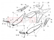 gilera 2009 Runner 125 ST 4T Central cover - Footrests