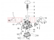 gilera 2010 Runner 125 ST 4T Carburetor's components