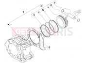 gilera 2012 Runner 125 ST 4T Cylinder-piston-wrist pin unit