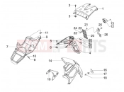 gilera 2012 Runner 125 ST 4T Rear cover - Splash guard