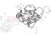 gilera 2013 Runner 125 ST 4T Carburettor, assembly - Union pipe