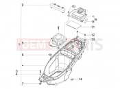 gilera 2016 Runner 125 ST 4T Helmet huosing - Undersaddle