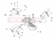 gilera 2016 Runner 125 ST 4T Wheel huosing - Mudguard