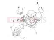gilera 2010 Runner 200 ST 4T Carburettor, assembly - Union pipe