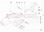 gilera 2012 Runner 200 ST 4T kipufogó