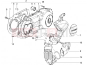 gilera 2005 Runner 125 VX 4T Crankcase cover - Crankcase cooling