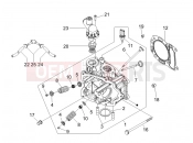 gilera 2007 Runner 125 VX 4T Head unit - Valve
