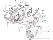 gilera 2006 Runner 125 Race VX 4T Crankcase cover - Crankcase cooling