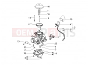 gilera 2007 Runner 125 VX 4T -SC- Carburetor's components