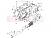 gilera 2007 Runner 200 VXR 4T (ZAPM464) Crankcase cover - Crankcase cooling