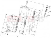 teleszkóp - kormánycsapágy - Gilera Stalker 50 2006