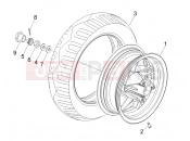 GILERA Stalker 50 Rear wheel