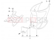 GILERA Stalker 50 Central cover - Footrests