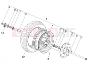 GILERA Stalker 50 Front wheel