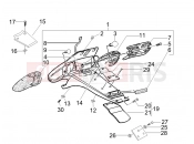 GILERA Stalker 50 Rear cover - Splash guard