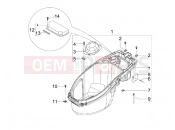 gilera 2012 Stalker 50 Helmet huosing - Undersaddle