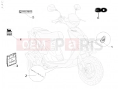 gilera 2012 Stalker 50 Plates - Emblems