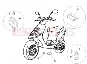 gilera 2007 Stalker 50 Special Edition Remote control switches - Battery - Horn