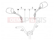 gilera 2008 Stalker 50 Special Edition Driving mirror/s