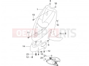gilera 2008 Stalker 50 Special Edition Front shield