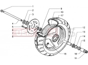 gilera Storm 50 első kerék