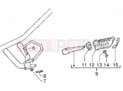 gilera Surfer Passenger footrest