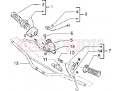 Handlebars component parts - Gilera Zulu