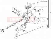 Handlebars component parts - Gilera Zulu