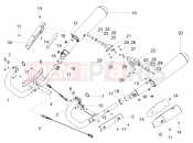 Exhaust pipe - Motoguzzi V7 III Carbon 750 2019