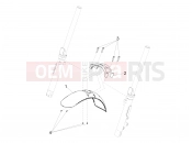 MOTOGUZZI V9 Bobber 850 ABS Front mudguard-Pillar