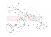 MOTOGUZZI V9 Roamer 850 ABS Front lights