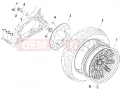 PIAGGIO MP3 125 ie 2008-2011 (EMEA) Rear wheel