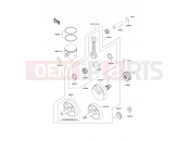 Crankshaft/Piston - Kawasaki KDX200 (KDX200-E2) 1990