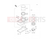 Cylinder/Piston(s) - Kawasaki EL250 (EL250-E2) 1992