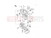 Crankcase - Kawasaki KDX200 (KDX200-E4) 1992