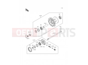 Front Hub - Kawasaki KDX200 (KDX200-E4) 1992