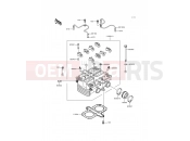 Cylinder Head - Kawasaki ER-5 (ER500-B2) 1998