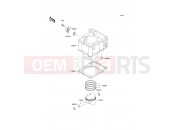 Cylinder/Piston(s) - Kawasaki D-TRACKER (KLX250-J2) 1999