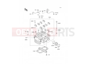 Cylinder Head - Kawasaki GPZ500S (EX500-E10) 2003