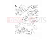 Frame Fittings - Kawasaki W650 (EJ650-C5) 2003