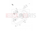 Front Hub - Kawasaki W650 (EJ650-C5) 2003
