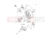 Rear Hub - Kawasaki 1400GTR (ZG1400A8F) 2008