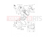 KAWASAKI 2008 Left Engine Cover(s)